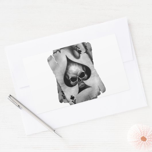 Art des Schädels Rechteckiger Aufkleber (Umschlag)