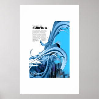 Art des Surfens Poster