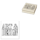 Art & Design Holzkunst Briefmarke Gummistempel (Stempel)