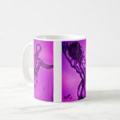 Art Design Kaffeemaschine Tasse zeichnend (Vorderseite Links)