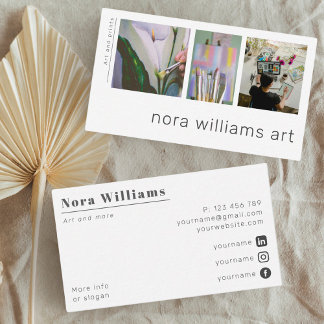 Art Design Künstler Designer Foto Business Card Visitenkarte