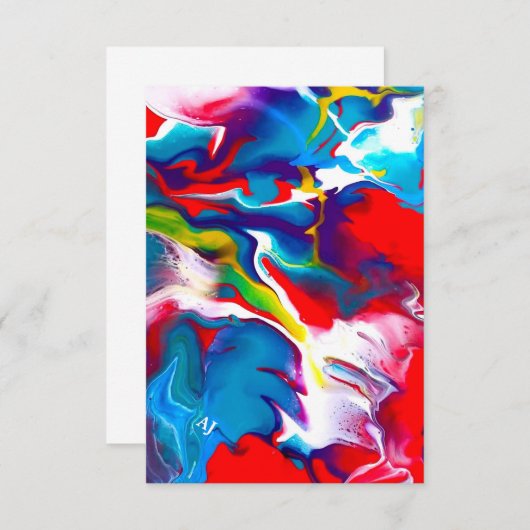 Art Design Notecard Dankeskarte (Vorne/Hinten)