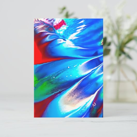 Art Design Notecard Dankeskarte (Stehend Vorderseite)