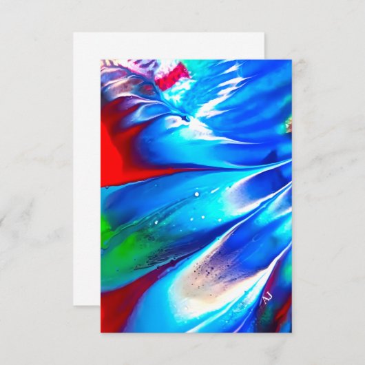 Art Design Notecard Dankeskarte (Vorne/Hinten)