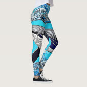 Art Design von Ocean Whale Leggings (Rechts)