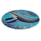Art Design von Ocean Whale Schneidebrett (Ecke)