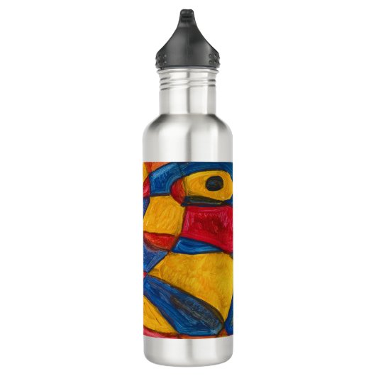 ART DESIGN WASSERFLASCHE VON PAULA REILLY. EDELSTAHLFLASCHE (Rechts)