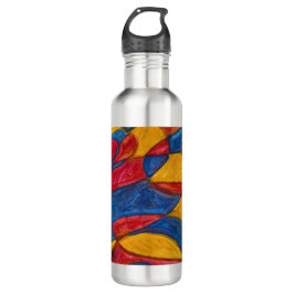 ART DESIGN WASSERFLASCHE VON PAULA REILLY. EDELSTAHLFLASCHE