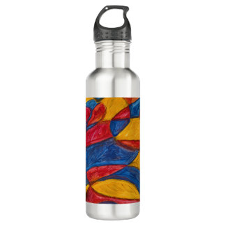 ART DESIGN WASSERFLASCHE VON PAULA REILLY. EDELSTAHLFLASCHE