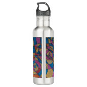 ART DESIGN WASSERFLASCHE VON PAULA REILLY. EDELSTAHLFLASCHE (Rückseite)
