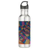 ART DESIGN WASSERFLASCHE VON PAULA REILLY. EDELSTAHLFLASCHE (Vorderseite)
