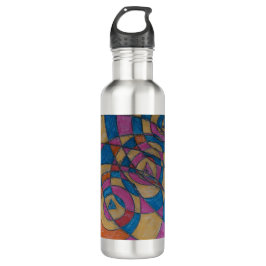 ART DESIGN WASSERFLASCHE VON PAULA REILLY. EDELSTAHLFLASCHE