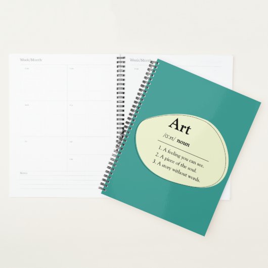 Art Dictionary Style Planner Notebook Planer (Anzeige)
