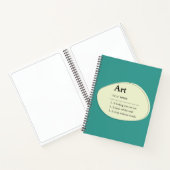 Art Dictionary Style Sketchbook Notebook Notizblock (Innenseite)