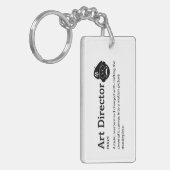 Art Director Definition - Funny Film Crew Schlüsselanhänger (Vorderseite links)