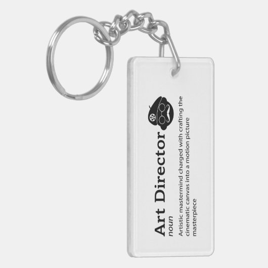 Art Director Definition - Funny Film Crew Schlüsselanhänger (Vorderseite links)
