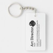 Art Director Definition - Funny Film Crew Schlüsselanhänger (Vorderseite)