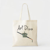 "Art Diva" Tote Bag Tragetasche (Vorne)