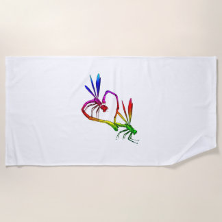 Art Dragonflies Dragonfly Naturinsekt Strandtuch