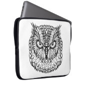 Art-Eagle-Eulen-Kopf Laptopschutzhülle (Vorne Rechts)