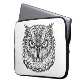 Art-Eagle-Eulen-Kopf Laptopschutzhülle (Vorderseite Links)