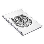 Art-Eagle-Eulen-Kopf Notizblock (Rechte Seite)