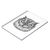 Art-Eagle-Eulen-Kopf Notizblock (Linke Seite)