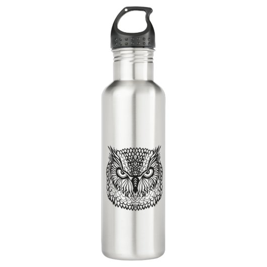 Art-Eagle-Eulen-Kopf Trinkflasche (Vorderseite)