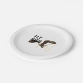 Art Eagle T Shirt Pappteller (Schrägansicht)