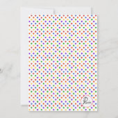 Art Easel Einladung. Einladung (Rückseite)