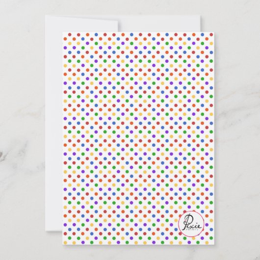 Art Easel Einladung. Einladung (Rückseite)