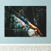 Art-Eidechse Leinwanddruck (Insitu (Holzboden))