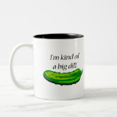Art einer großen Dillgurke-Tasse Zweifarbige Tasse (Links)