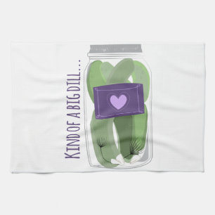 Art eines großen Dills Geschirrtuch