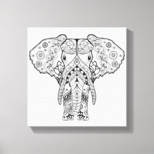 Art-Elefant 6 Leinwanddruck