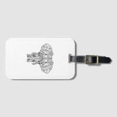 Art-Elefant Gepäckanhänger (Vorderseite (Horizontal))