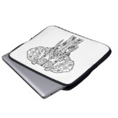 Art-Elefant Laptopschutzhülle (Vorne Knopf)