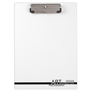 Art. Entwurf. Fotografie. Inspiration. Klemmbrett