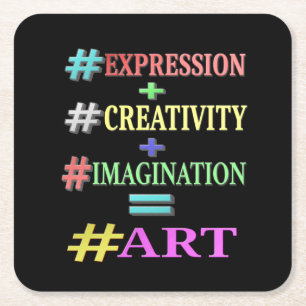 "ART EQUATION" Niedliches Ausdrucksdesign. Jetzt k Rechteckiger Pappuntersetzer