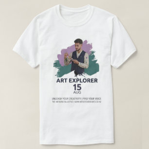 Art Explorer Künstlerische Leinwand Poster - Entfe T-Shirt