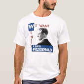 Art F. Scott Fitzgerald JFK T-Shirt (Vorderseite)