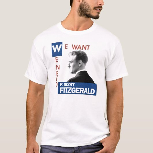 Art F. Scott Fitzgerald JFK T-Shirt (Vorderseite)