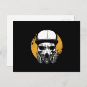 Art Face Cover Anti Toxic Inhalation Geschenk Skul Postkarte (Vorne/Hinten)