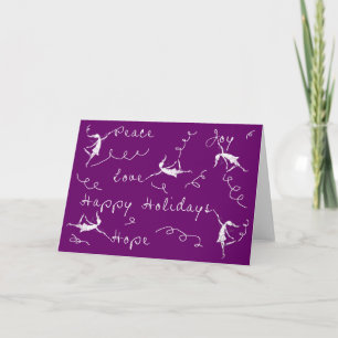 Art Fairies Happy Holidays Feiertagskarte