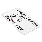 Art Fairies: Kunst ist Herzarbeit Magnet (Rechte Seite)