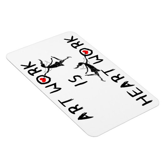 Art Fairies: Kunst ist Herzarbeit Magnet (Rechte Seite)