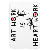 Art Fairies: Kunst ist Herzarbeit Magnet (Vertikal)
