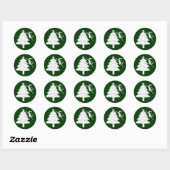 Art Fairy Christmas Tree Runder Aufkleber (Blatt)
