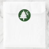 Art Fairy Christmas Tree Runder Aufkleber (Tasche)