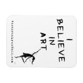 Art Fairy: Ich glaube an Kunstförderung Magnet (Horizontal)